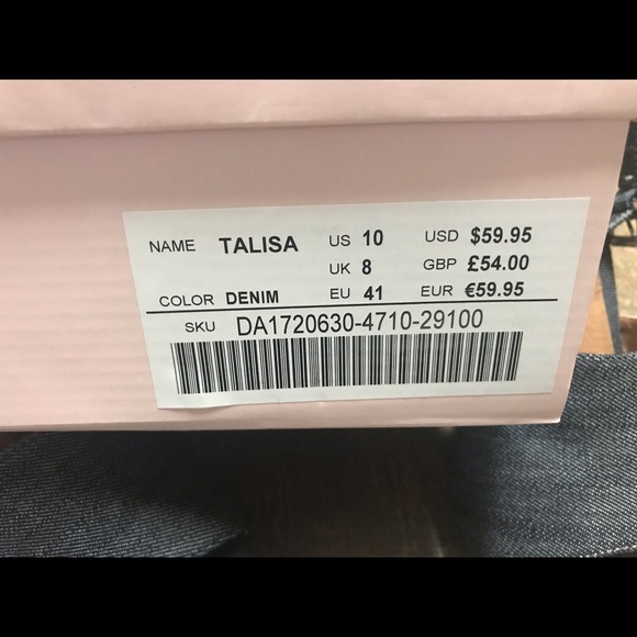 Denim Heels size 10 - Picture 4 of 8